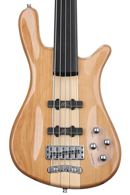 沃里克RockBass流光NT我5-string Fretless低音吉他-自然图片1