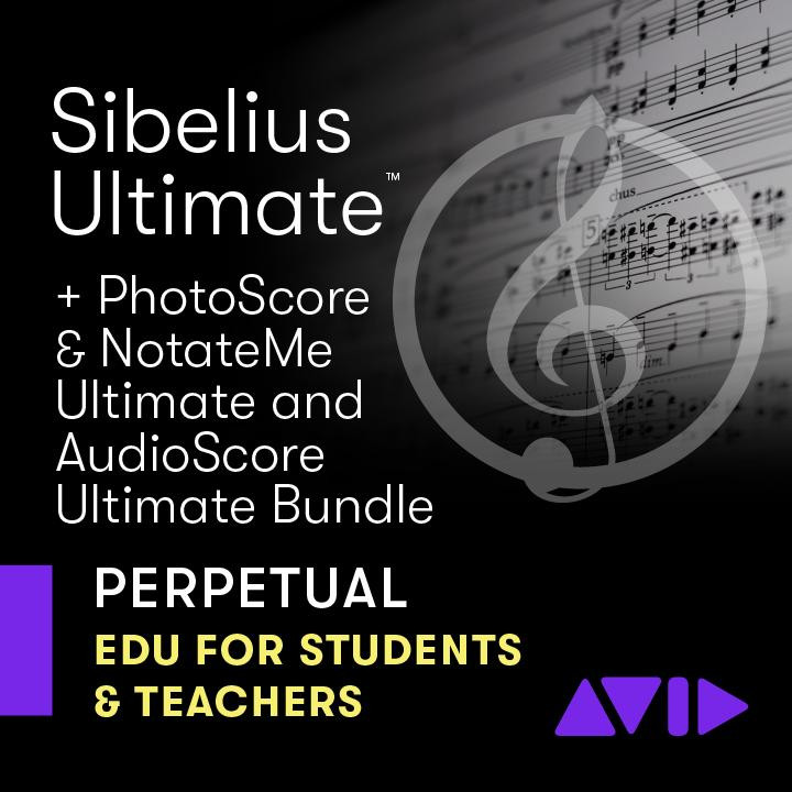 Avid Sibelius Ultimate Academic Version with PhotoScore, NotateMe, and