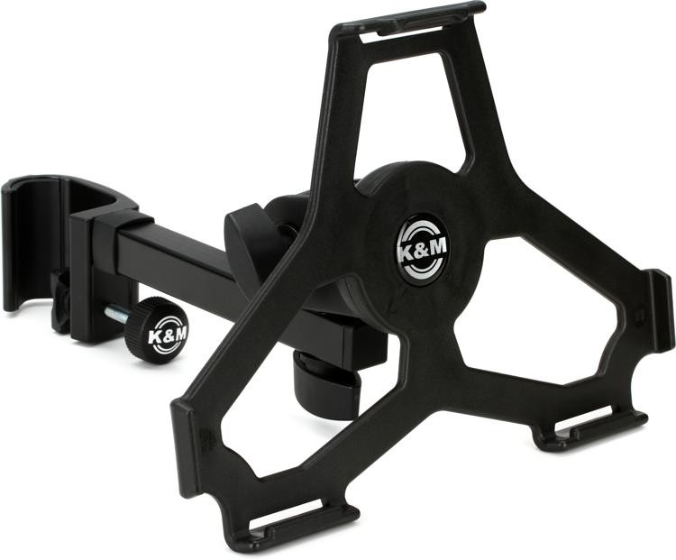 K&M 19727 iPad Air 2 Holder Mic Stand Clamp Mount Sweetwater