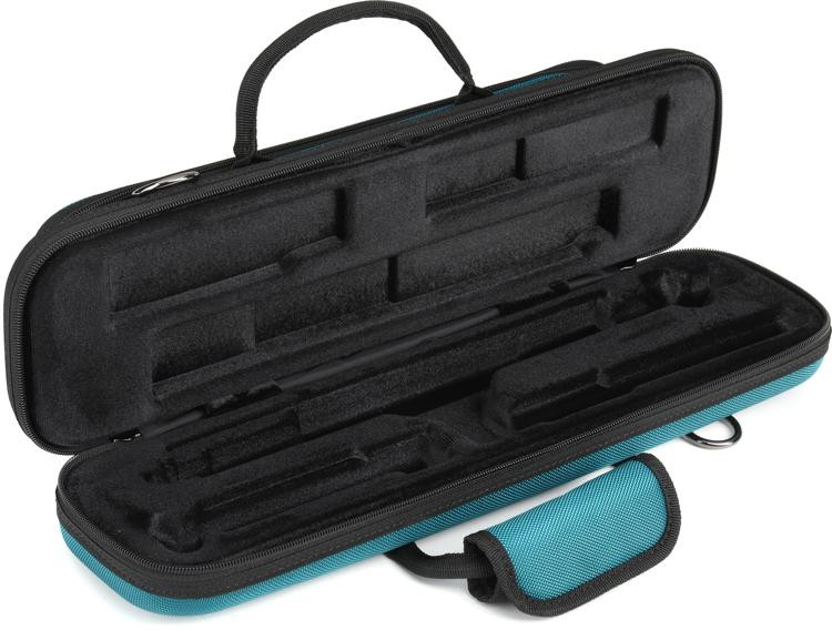 Protec Pb Tb Pro Pac Slimline Flute Case Teal Blue Sweetwater