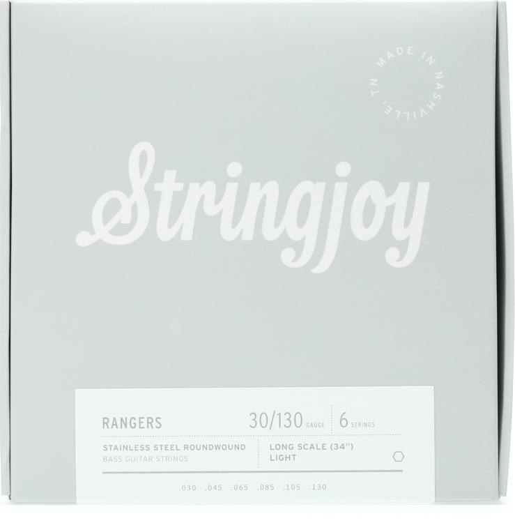 Stringjoy Rangers Stainless Steel Long Scale 6string Bass Strings