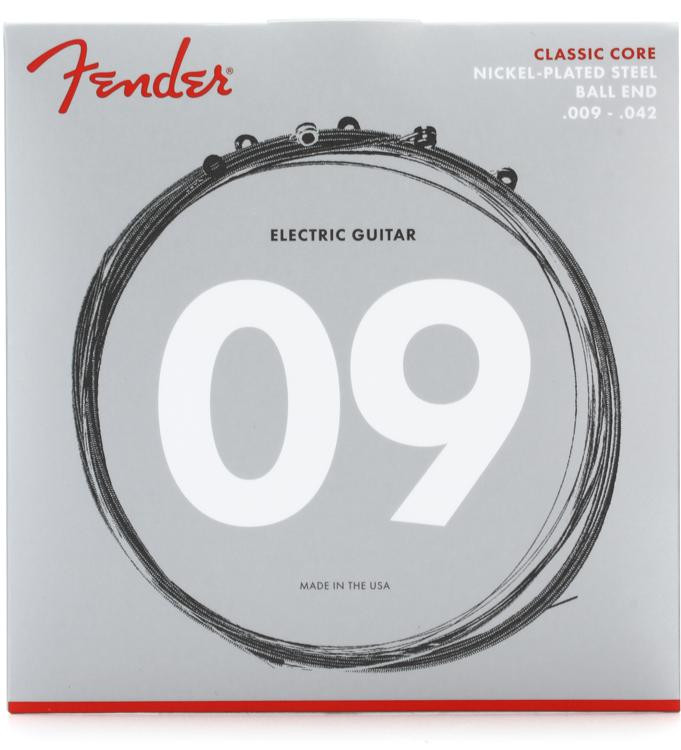 Fender 255L Classic Core NPS Ball End Electric Guitar Strings Bundles ...