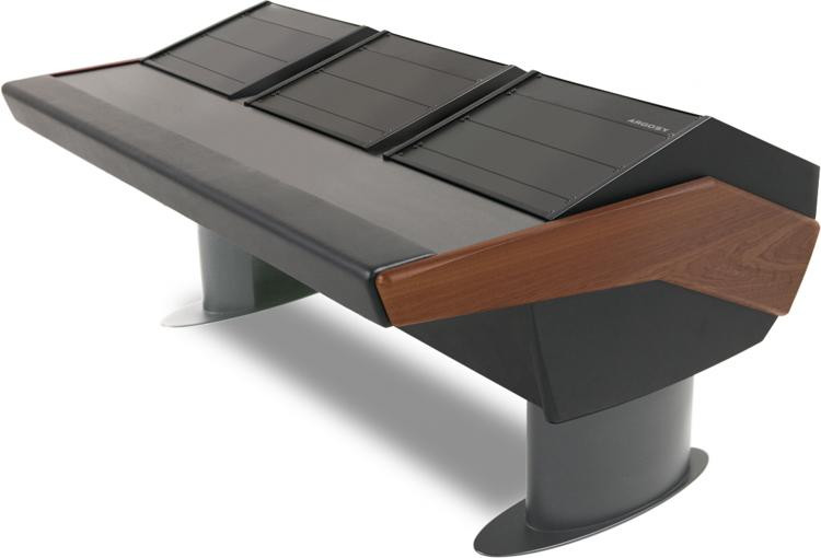 Argosy GV22 Mastering Desk with Three Racks Mahogany Trim Sweetwater