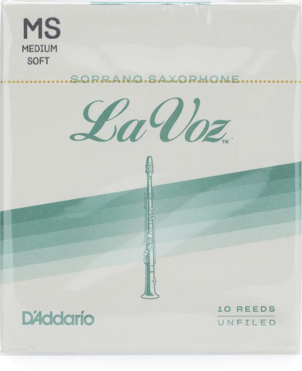 D'Addario RIC10MS La Voz Soprano Saxophone Reed Medium Soft (10