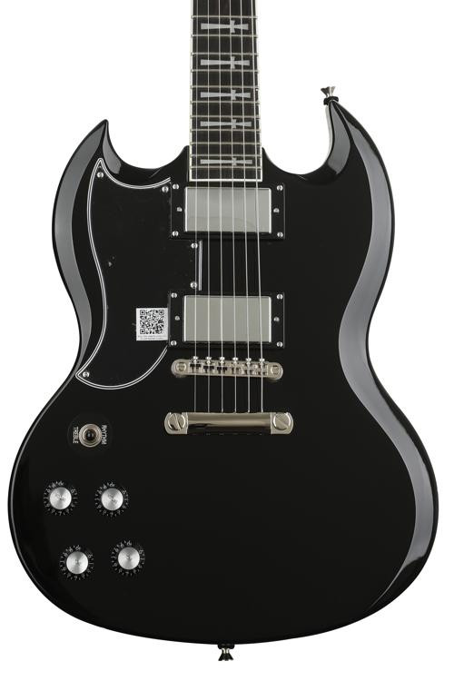 Epiphone Tony Iommi SG Custom Left-Handed Electric Guitar - Ebony ...