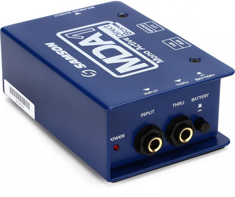 Samson MDA1 1channel Active Instrument Direct Box Sweetwater