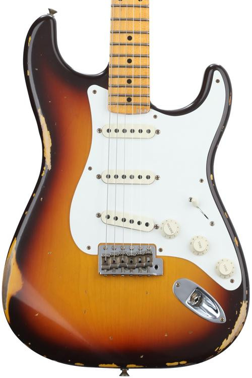 Fender Custom Shop '58 Stratocaster Relic - Aged Chocolate 3-color 