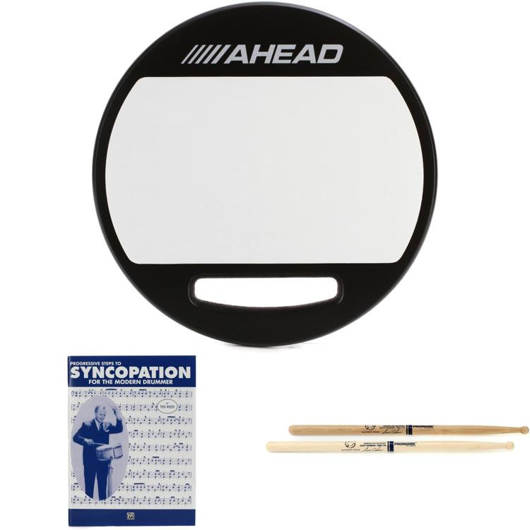 Ahead Marching Practice Pad with Snare Sound Stands Bundle 10