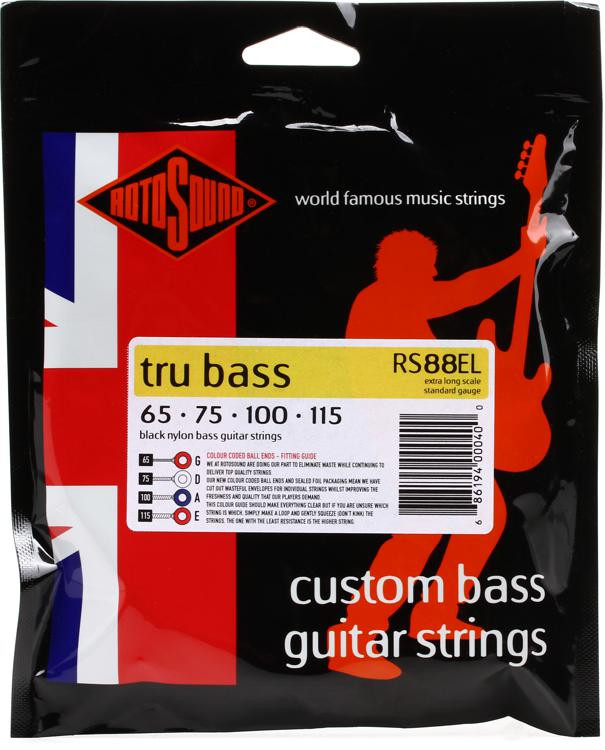 Rotosound RS88EL Tru Bass 88 Black Nylon Tapewound Bass Guitar Strings