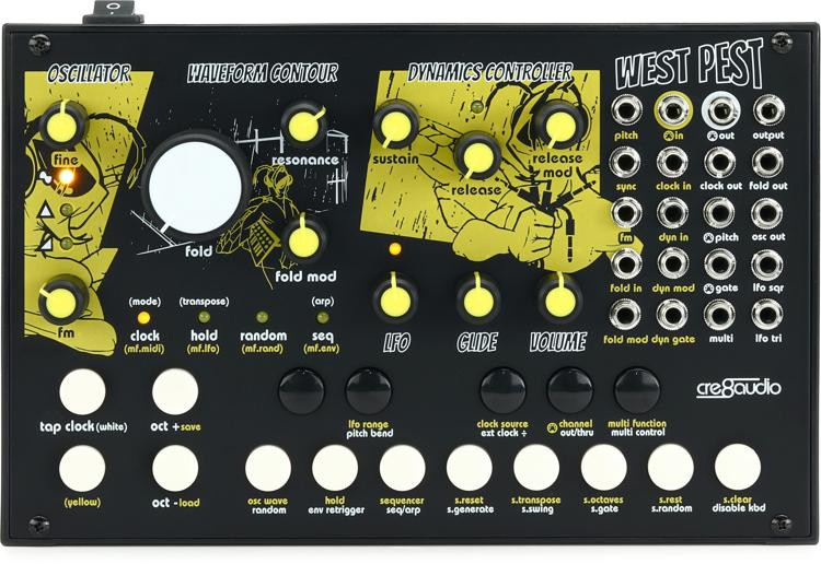 西方Cre8audio害虫Semi-modular模拟合成器图像1