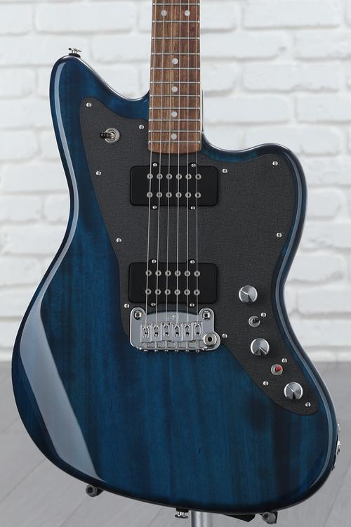 G&L CLF Research Doheny V12 Electric Guitar Clear Blue Sweetwater