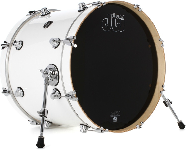DW Performance Series Bass Drum 16" x 20" Gloss White FinishPly