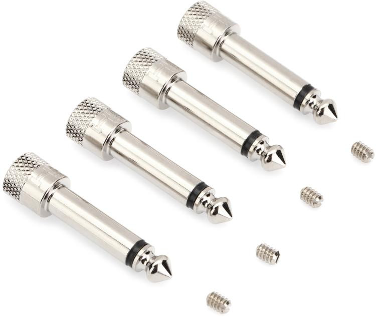Emerson Custom Solderless Guitar Connector Nickel 4pack Sweetwater
