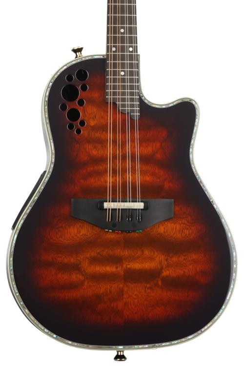 Ovation Pro Series Mandolin Sapele Purple Burst Sweetwater