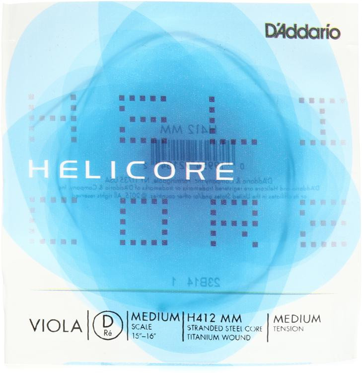 D'Addario Helicore Viola D String Medium Size Sweetwater