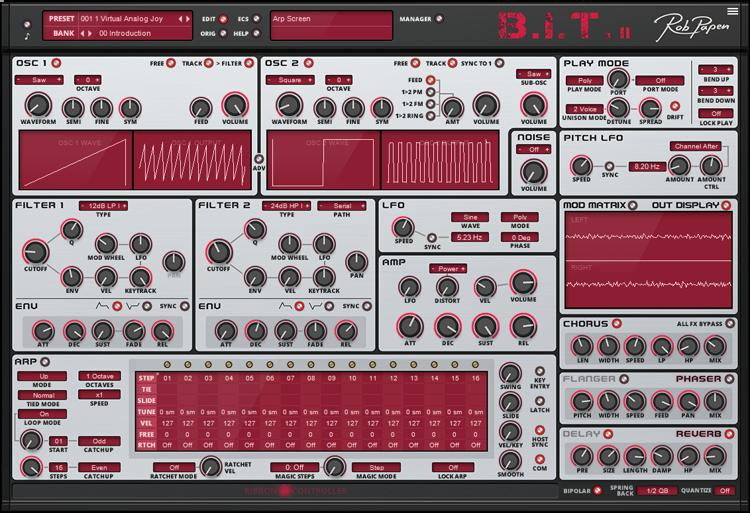Rob Papen Bit 2 Virtual Analog Synthesizer Plug In Sweetwater Rob Papen Bit 2 Virtual Analog Synthesizer Plug In Sweetwater