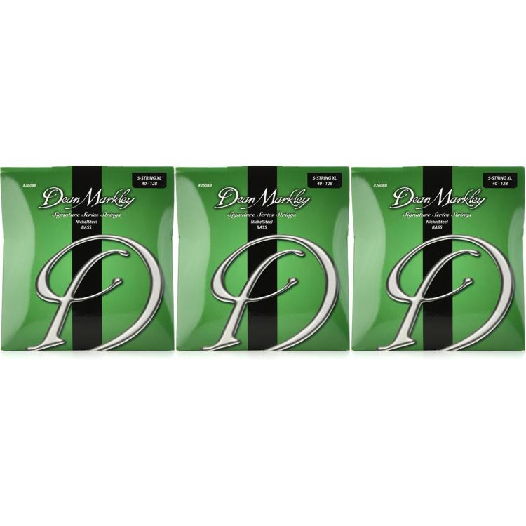 Dean Markley NickelSteel Signature Series Bass Guitar Strings Extra