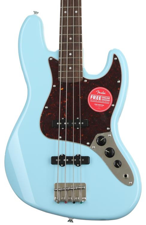 Squier Classic Vibe '60s Jazz Bass - Daphne Blue | Sweetwater