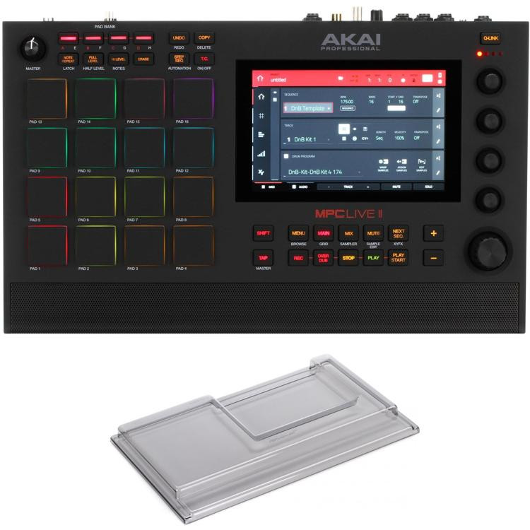 Akai Professional Mpc Live Ii Standalone Sampler And Sequencer With Decksaver Sweetwater