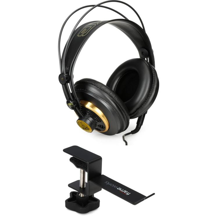 AKG K240S Studio Headphone Bundle with Hanger & Cable Sweetwater