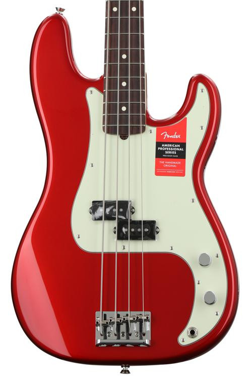 Fender American Professional Precision Bass - Candy Apple Red with ...