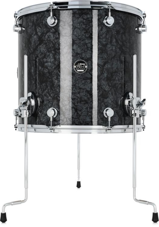 DW Performance Series Floor Tom 16 x 18 inch Black Diamond FinishPly Sweetwater