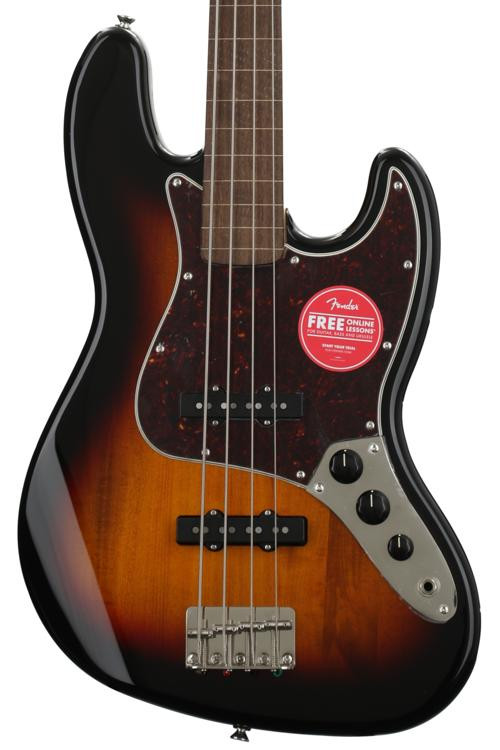 Squier Classic Vibe '60s Fretless Jazz Bass 3Tone Sunburst Sweetwater