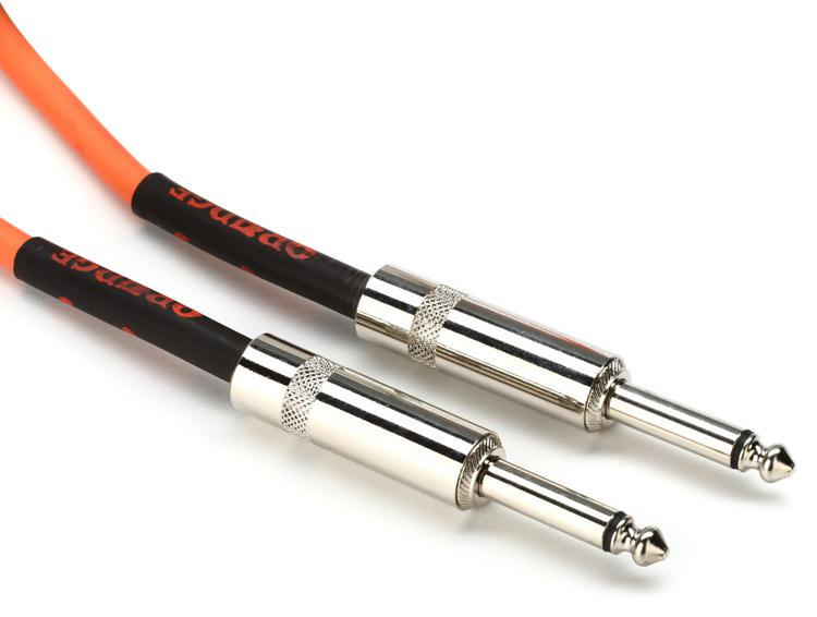 Orange Crush 1/4 Inch 1/4 Inch Speaker Cable 3 Foot Sweetwater