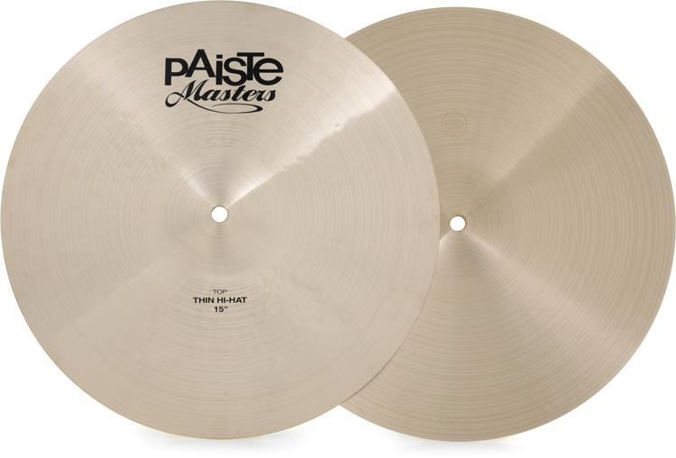 Paiste 15 inch Masters Thin Hihat Cymbals Sweetwater