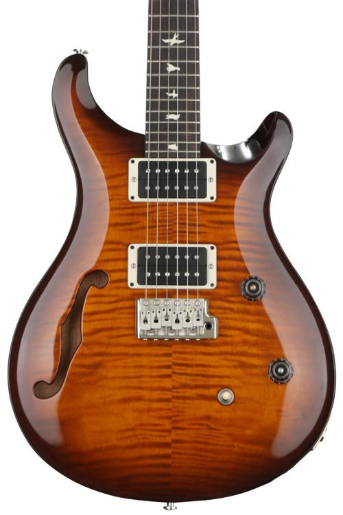 PRS CE 24 SemiHollow Electric Guitar Burnt Amber Smokeburst Sweetwater