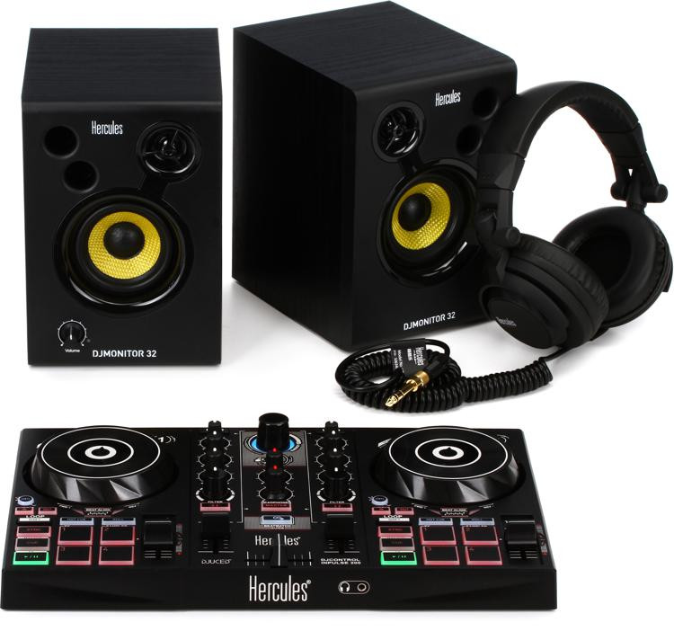 Hercules DJ DJLearning Kit Complete DJ System for Beginners Sweetwater