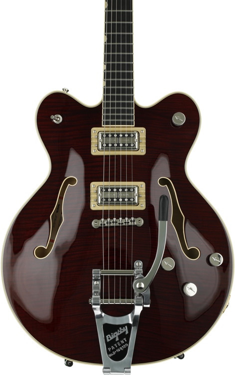 Gretsch G6609TFM Players Edition Broadkaster Center Block - Dark Cherry ...