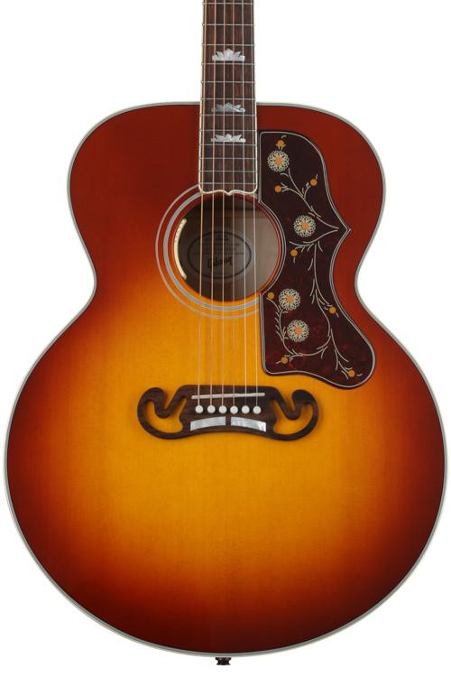 Gibson Acoustic SJ-200 Standard Maple Acoustic Guitar - Autumnburst ...