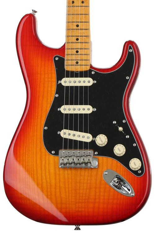 Fender Rarities Flame Ash Top Stratocaster - Plasma Red Burst | Sweetwater