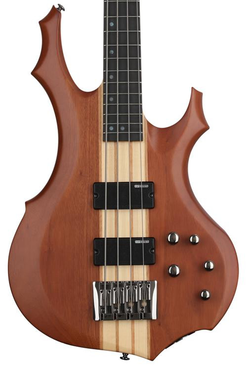 ESP LTD F4E Mahogany Bass Guitar Natural Satin Sweetwater