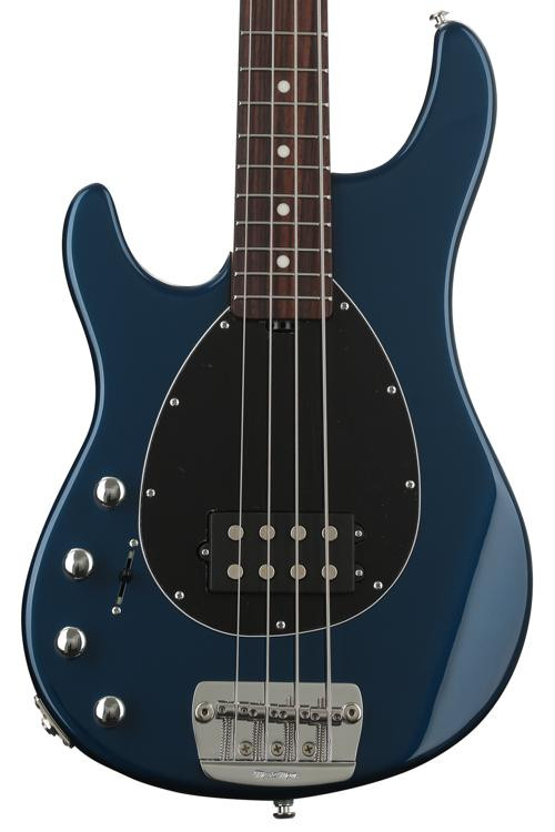 Ernie Ball Music Man Sterling 4 LeftHanded Bass Guitar Vintage Blue