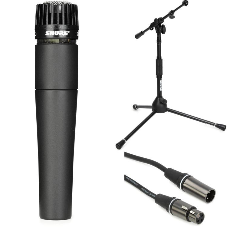 Shure SM57 Instrument Mic Pack with Short Stand and Cable Sweetwater