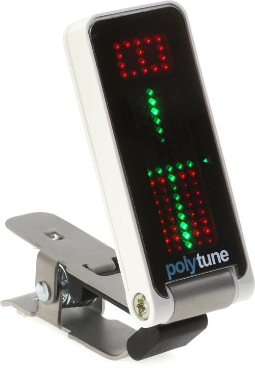 TC Electronic PolyTune Clip Clipon Polyphonic Tuner Sweetwater