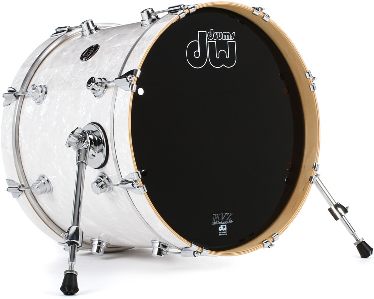 Dw Performance Series Bass Drum 14 X 18 White Marine Finishply Sweetwater 