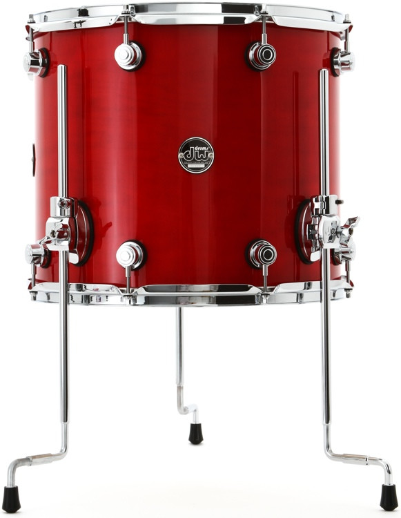 DW Performance Series Floor Tom 14 x 16 inch Candy Apple Lacquer