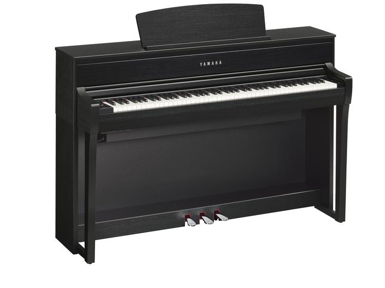 Yamaha Clavinova CLP-675 Digital Upright Piano with Bench - Matte Black ...