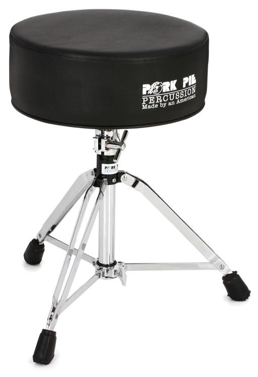 Pork Pie Percussion Gel Drum Throne - Black | Sweetwater