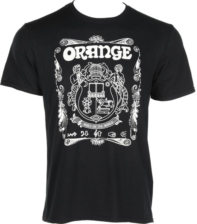 Orange Crest Logo Tshirt XXLarge, Black Sweetwater