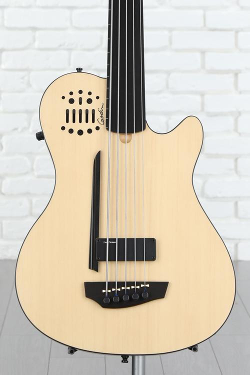 Godin A5超Fretless低音吉他-自然图片1