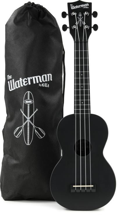 Kala Waterman Soprano Ukulele - Transparent, 4-String, Aquila Strings, Water-Resistant (Take Anywhere!)