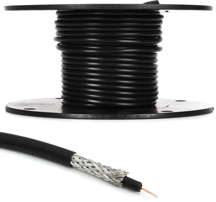 Ls .155 Bulk Guitar Cable 50' Black Sweetwater