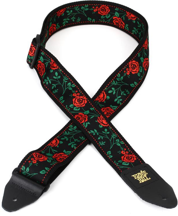 Ernie Ball EB5318 Jacquard Guitar Strap Spanish Rose Sweetwater