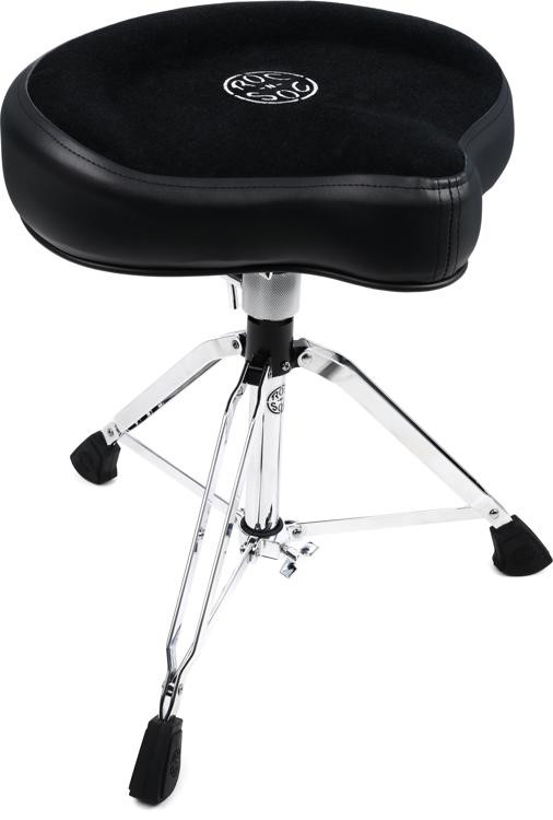 RocNSoc Manual Spindle Drum Throne Original Saddle Black Sweetwater