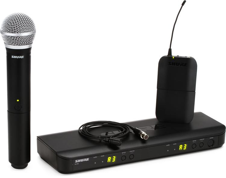 Shure BLX1288/CVL Dual Channel Wireless Combo System H10 Band