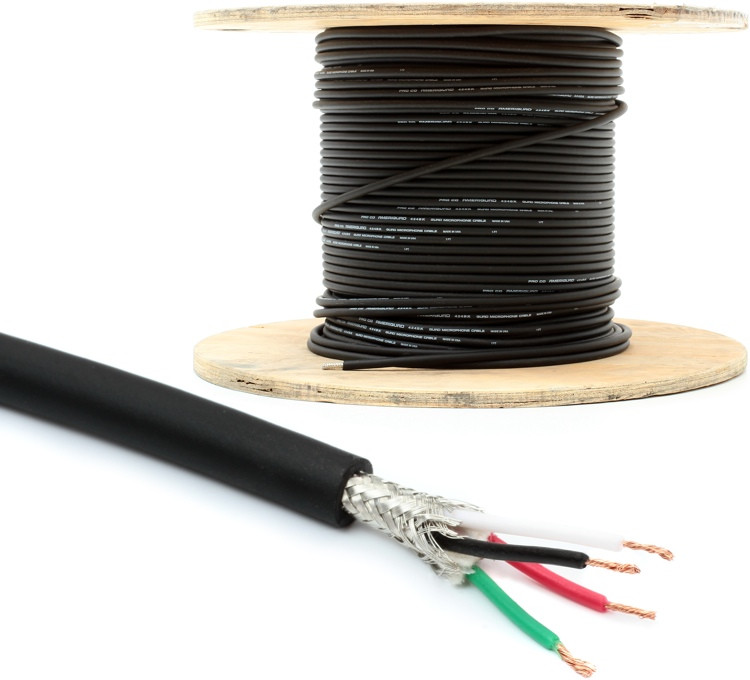 Pro Co Ameriquad 424BK Bulk Microphone Wire (priced per foot) Sweetwater